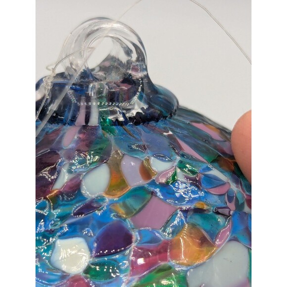 Kitras Art Glass - 4" Calico Ball - Picture 5 of 7